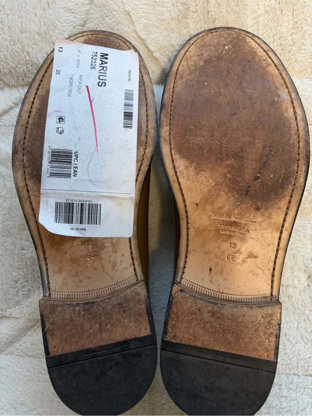 LIKE NEW! $1,495 Salvatore Ferragamo Tramezza Marius Derby Oxford Dress Shoes 14